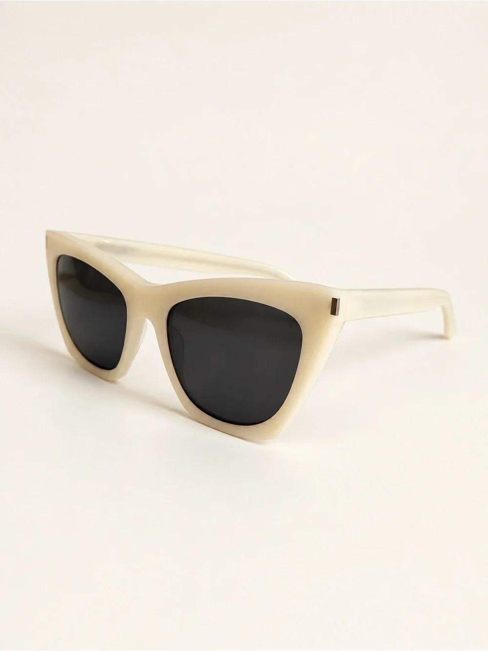 Saint Laurent SL 276 MICA Ivory Cat-Eye Sunglasses Complete Set